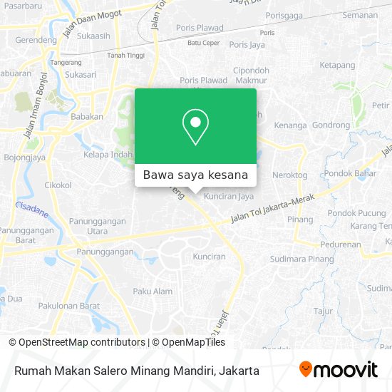 Peta Rumah Makan Salero Minang Mandiri