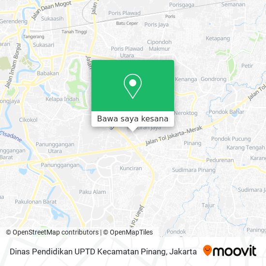 Peta Dinas Pendidikan UPTD Kecamatan Pinang