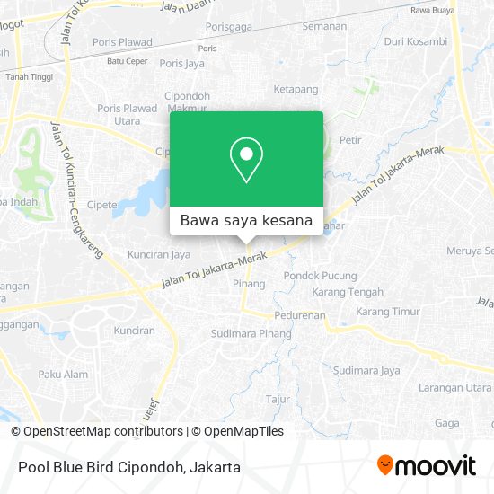 Peta Pool Blue Bird Cipondoh