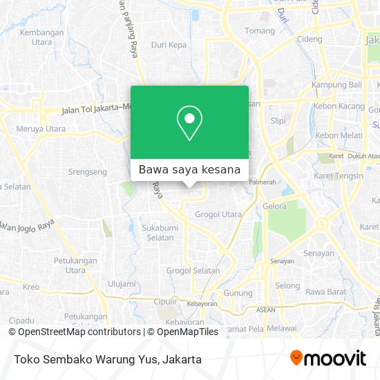 Peta Toko Sembako Warung Yus