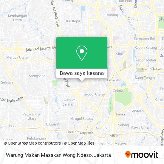 Peta Warung Makan Masakan Wong Ndeso