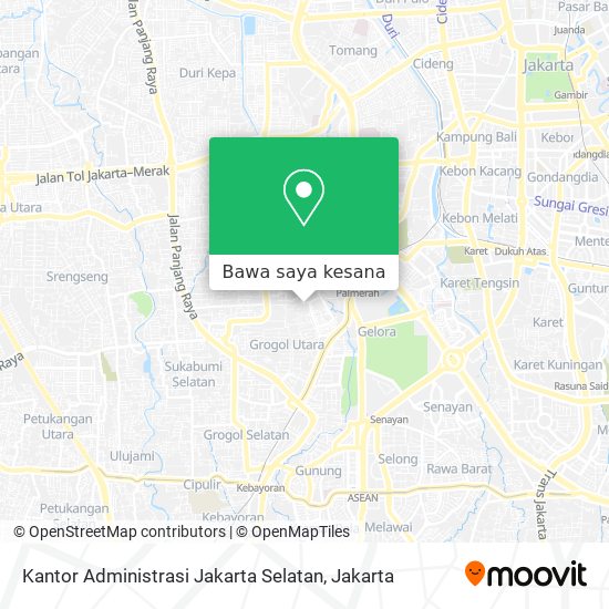 Peta Kantor Administrasi Jakarta Selatan