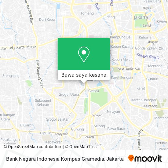 Peta Bank Negara Indonesia Kompas Gramedia