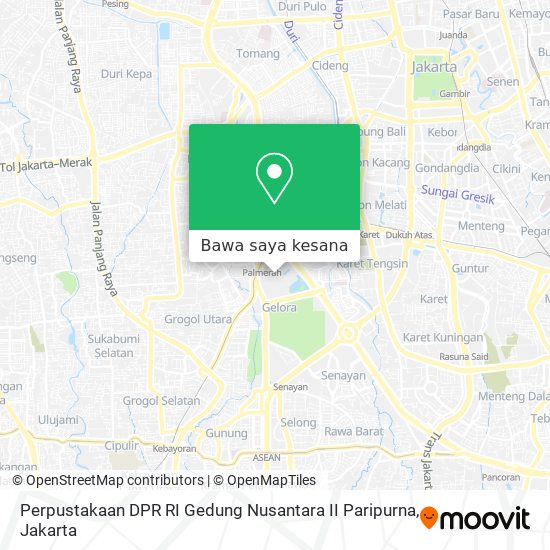 Peta Perpustakaan DPR RI Gedung Nusantara II Paripurna
