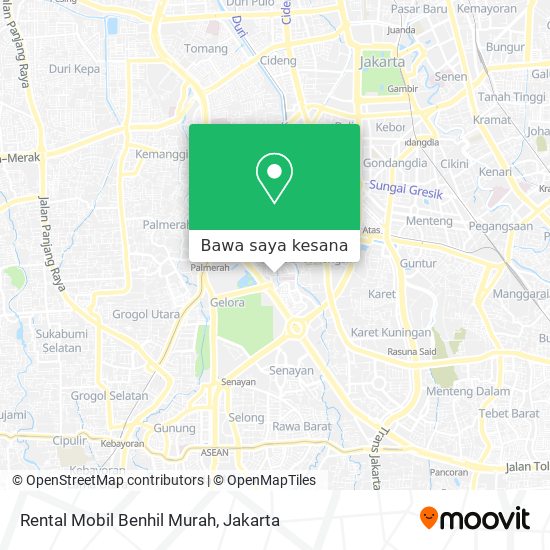 Peta Rental Mobil Benhil Murah