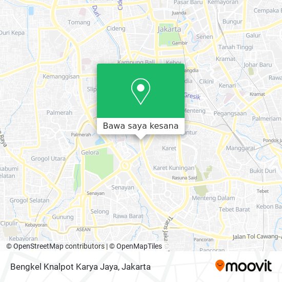 Peta Bengkel Knalpot Karya Jaya