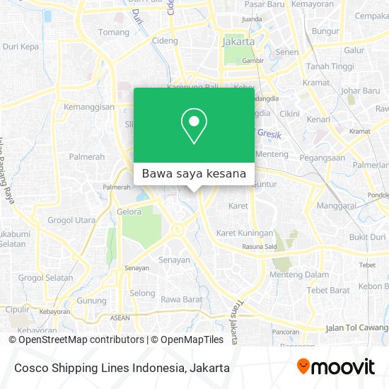 Peta Cosco Shipping Lines Indonesia