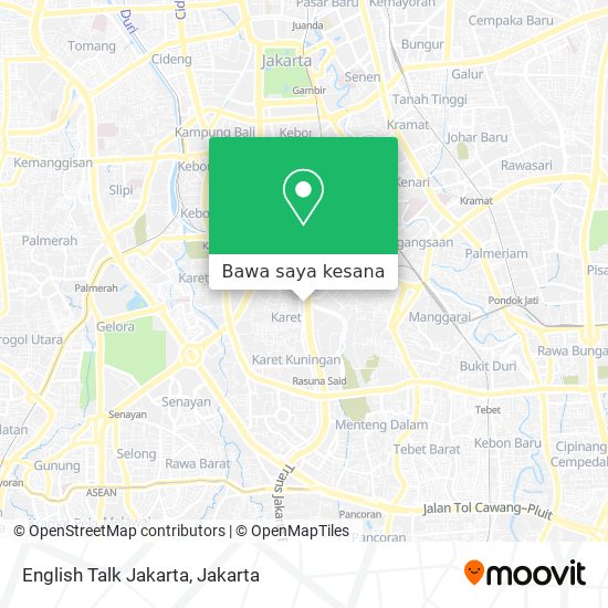 Peta English Talk Jakarta