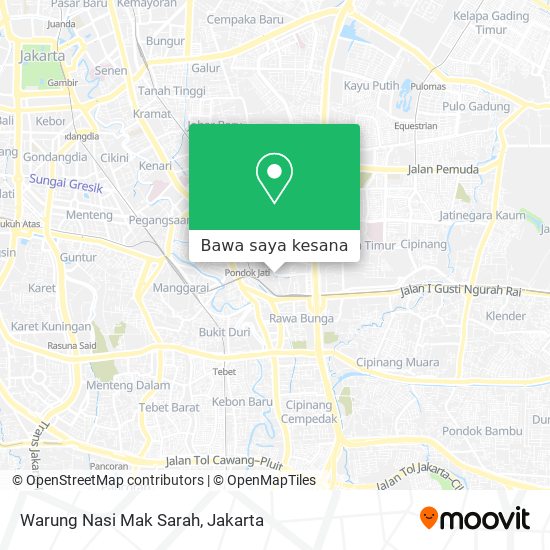 Peta Warung Nasi Mak Sarah