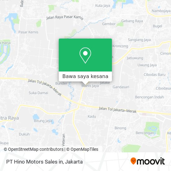 Peta PT Hino Motors Sales in
