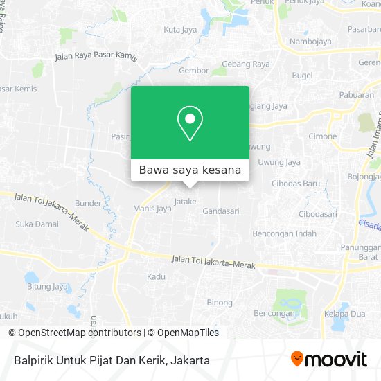 Peta Balpirik Untuk Pijat Dan Kerik