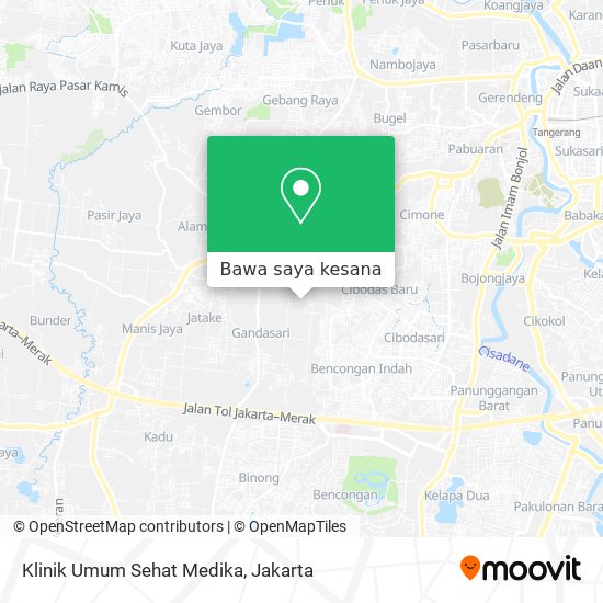 Peta Klinik Umum Sehat Medika