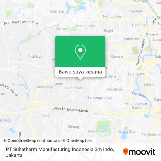 Peta PT Suhatherm Manufacturing Indonesia Sm Indo
