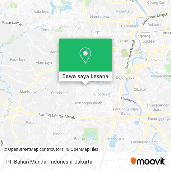 Peta Pt. Bahari Mandar Indonesia