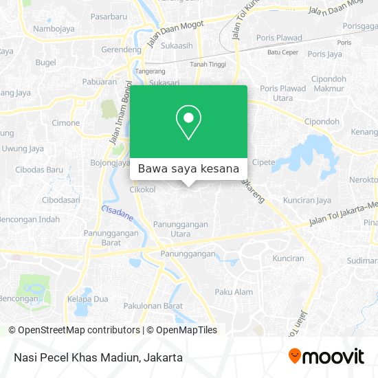 Peta Nasi Pecel Khas Madiun