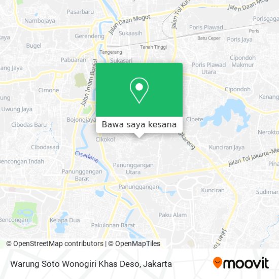 Peta Warung Soto Wonogiri Khas Deso