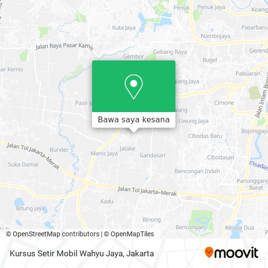 Peta Kursus Setir Mobil Wahyu Jaya