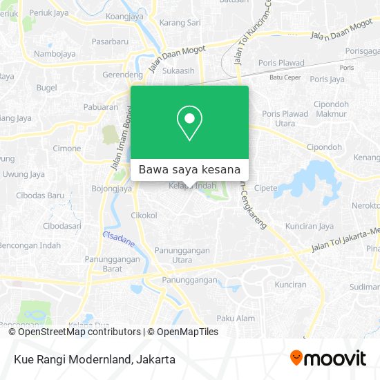 Peta Kue Rangi Modernland