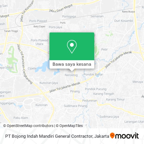 Peta PT Bojong Indah Mandiri General Contractor