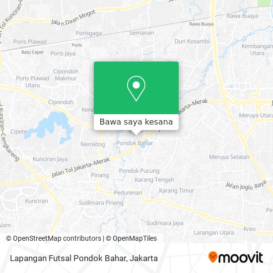 Peta Lapangan Futsal Pondok Bahar