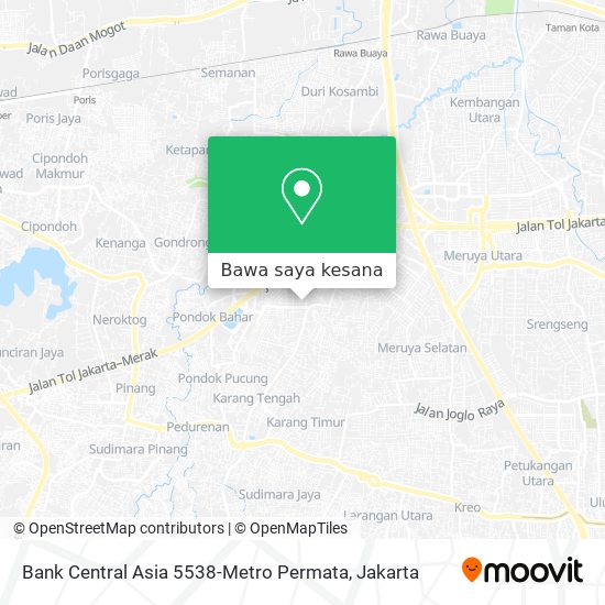 Peta Bank Central Asia 5538-Metro Permata