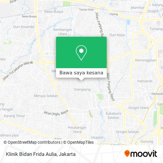 Peta Klinik Bidan Frida Aulia