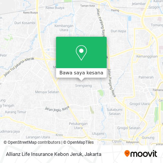 Peta Allianz Life Insurance Kebon Jeruk