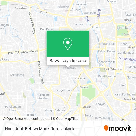 Peta Nasi Uduk Betawi Mpok Roro