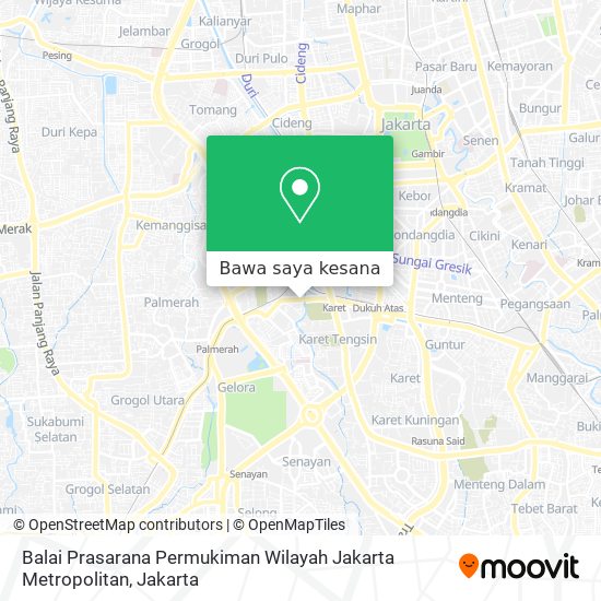 Peta Balai Prasarana Permukiman Wilayah Jakarta Metropolitan