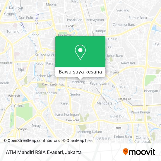 Peta ATM Mandiri RSIA Evasari