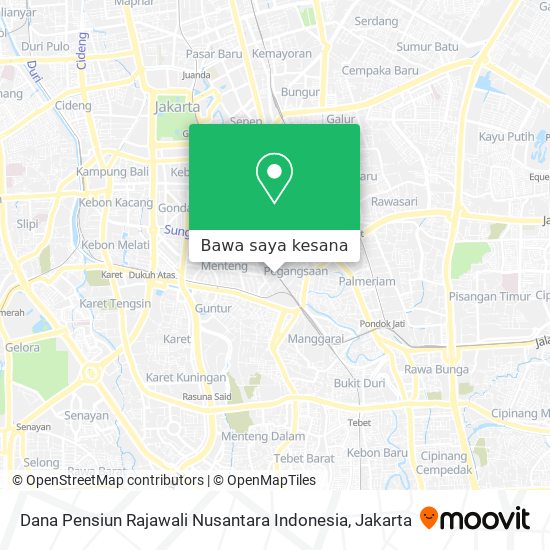 Peta Dana Pensiun Rajawali Nusantara Indonesia