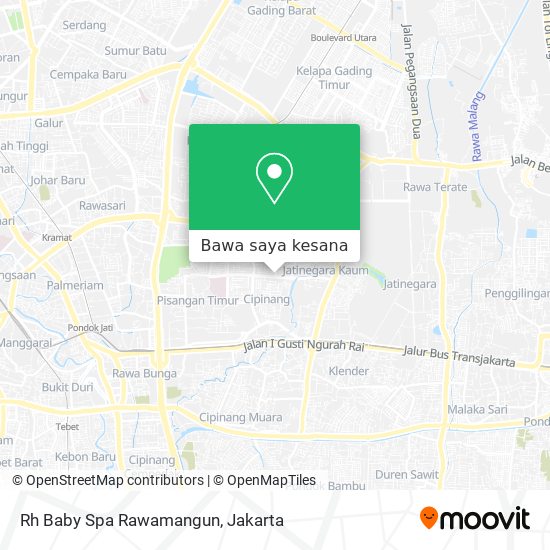 Peta Rh Baby Spa Rawamangun