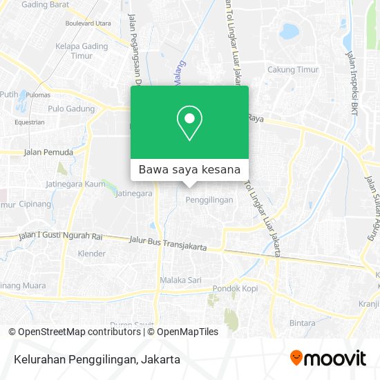 Peta Kelurahan Penggilingan