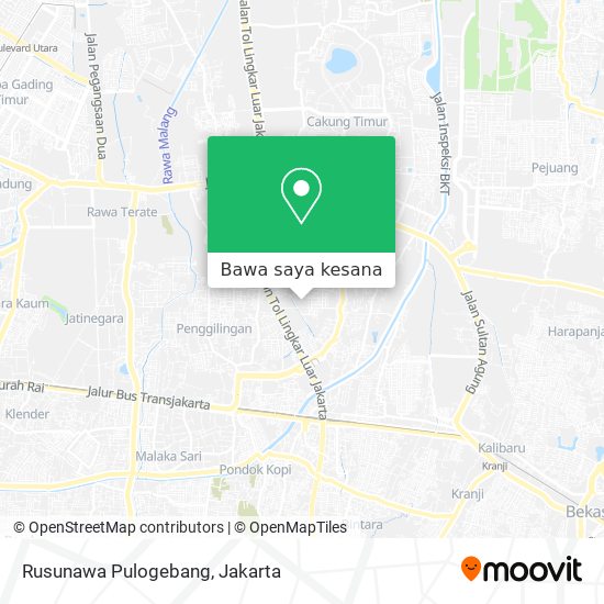 Peta Rusunawa Pulogebang