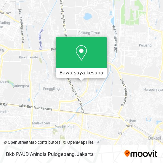 Peta Bkb PAUD Anindia Pulogebang
