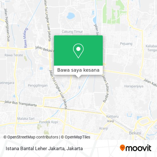 Peta Istana Bantal Leher Jakarta