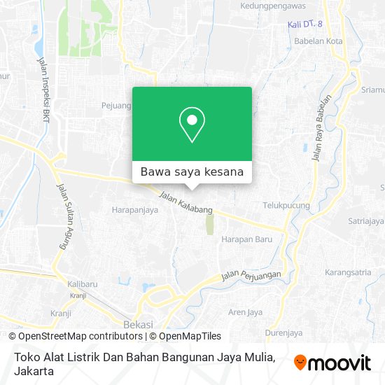Peta Toko Alat Listrik Dan Bahan Bangunan Jaya Mulia