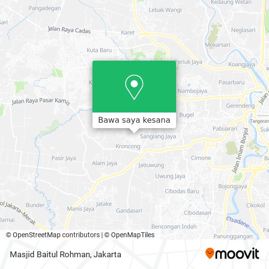 Peta Masjid Baitul Rohman