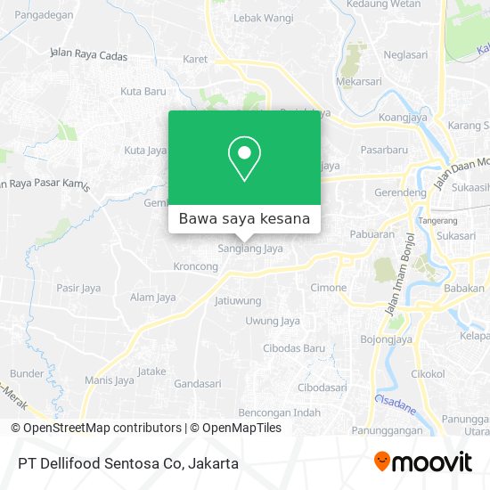 Peta PT Dellifood Sentosa Co