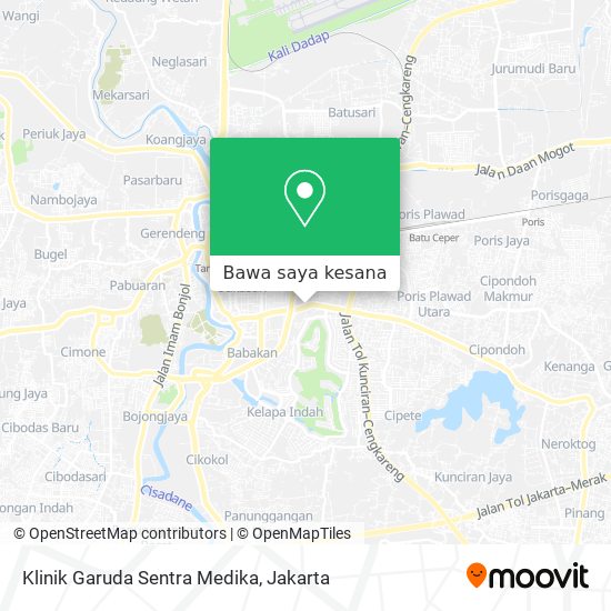 Peta Klinik Garuda Sentra Medika