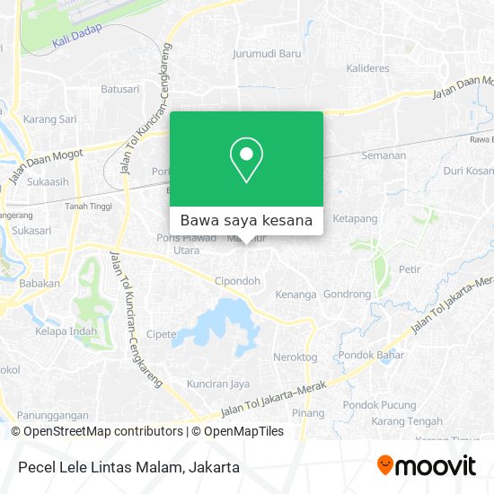 Peta Pecel Lele Lintas Malam