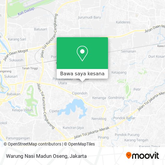 Peta Warung Nasi Madun Oseng