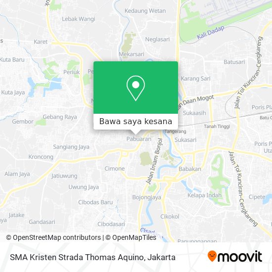 Peta SMA Kristen Strada Thomas Aquino