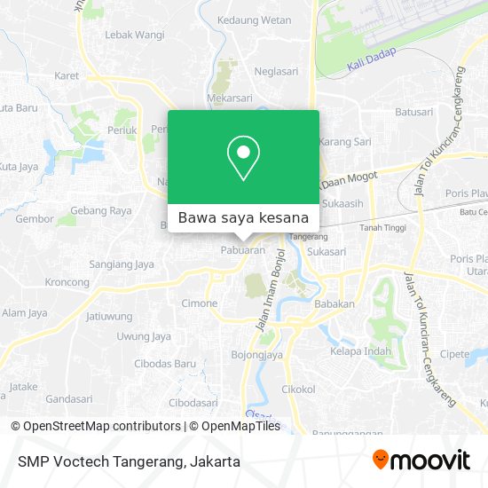 Peta SMP Voctech Tangerang