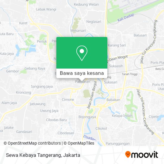 Peta Sewa Kebaya Tangerang