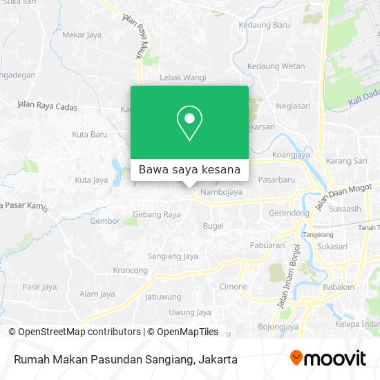 Peta Rumah Makan Pasundan Sangiang