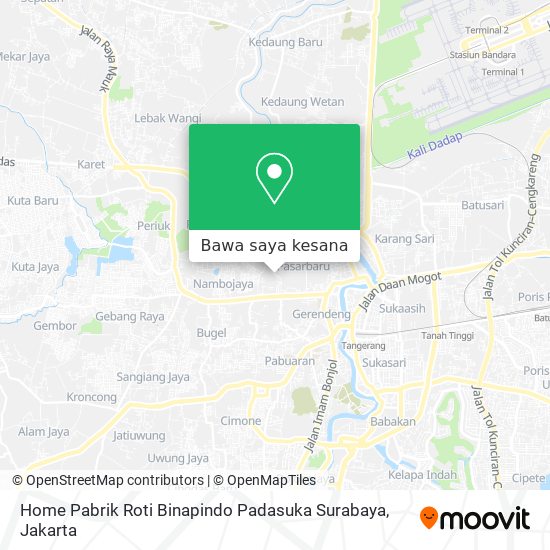 Peta Home Pabrik Roti Binapindo Padasuka Surabaya