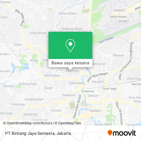Peta PT Bintang Jaya Semesta
