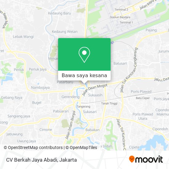 Peta CV Berkah Jaya Abadi