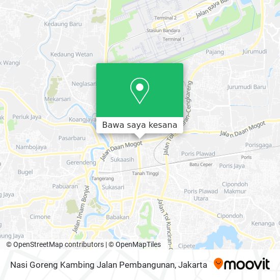 Peta Nasi Goreng Kambing Jalan Pembangunan